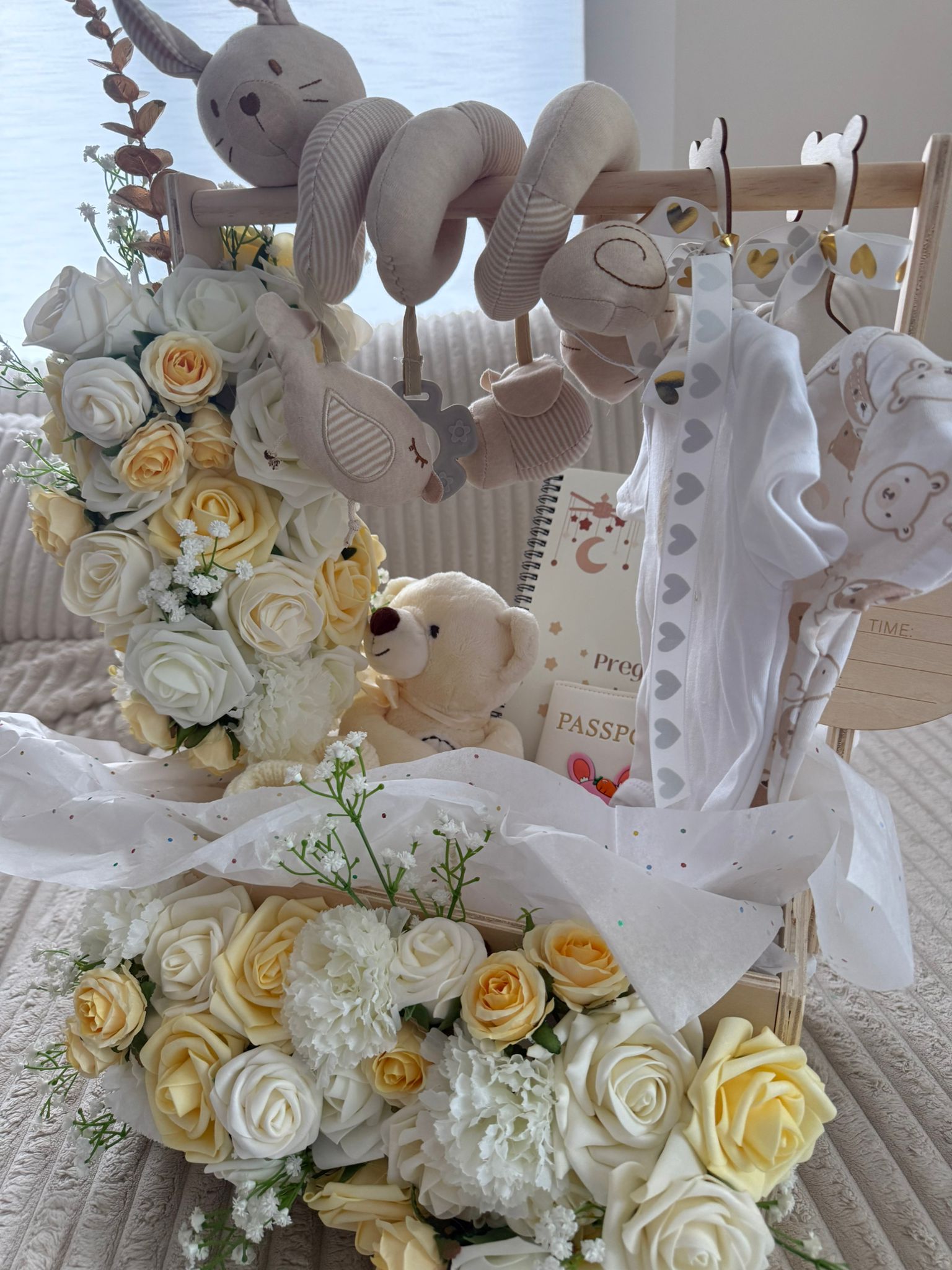 Luxury Neutral Baby Gift Basket