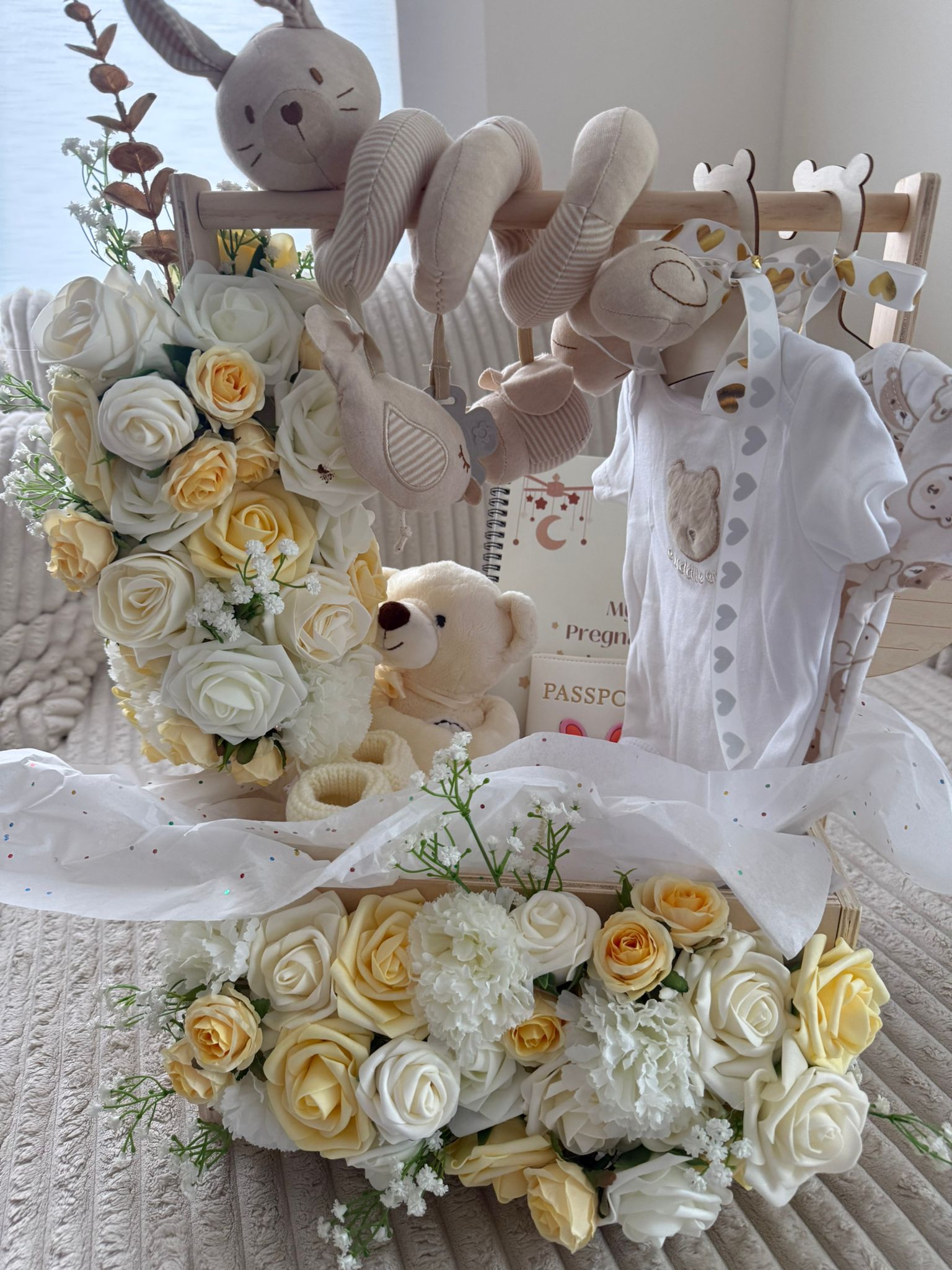 Luxury Neutral Baby Gift Basket