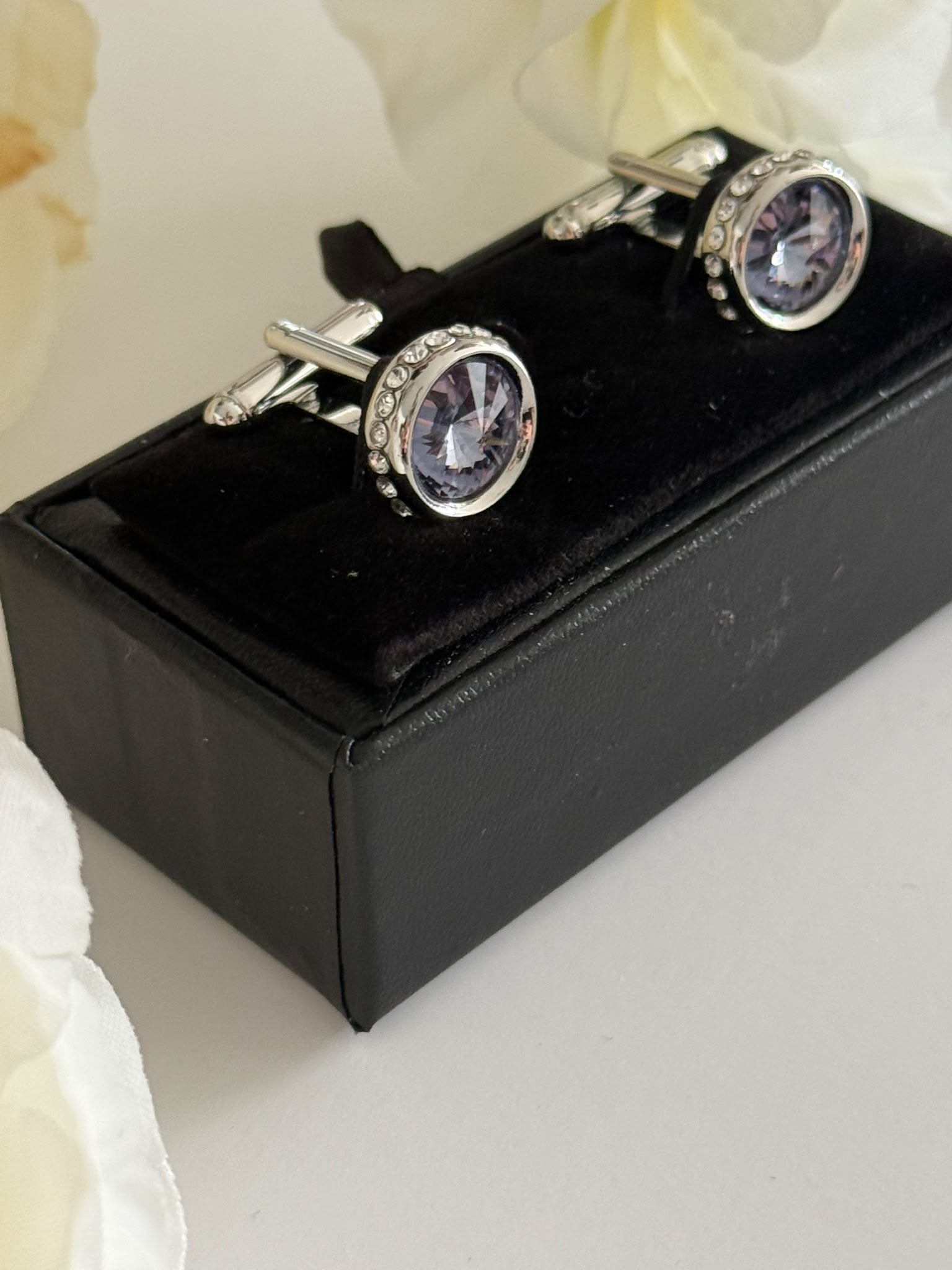 Luxury Amethyst Cufflinks for Men