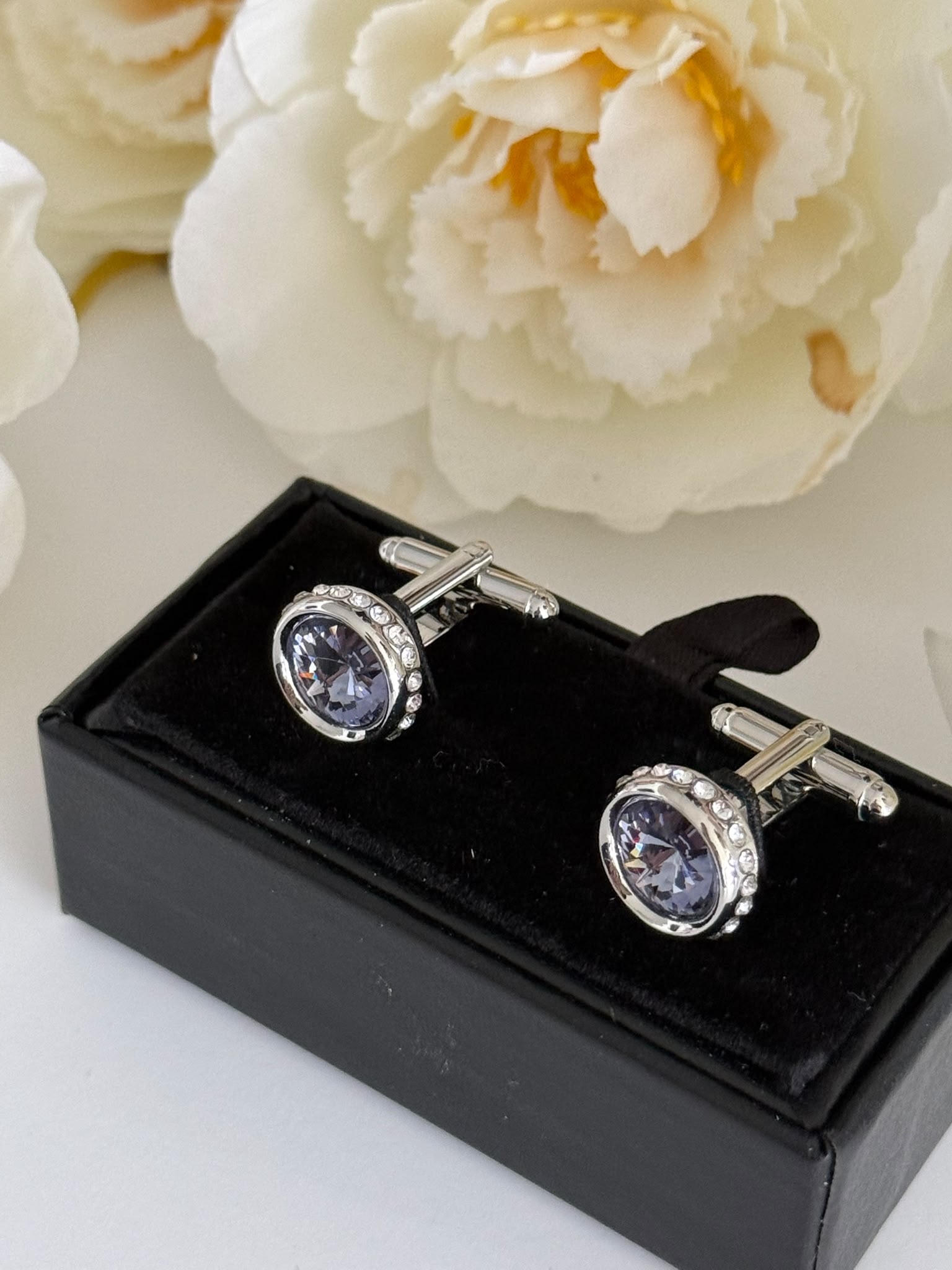 Luxury Amethyst Cufflinks for Men