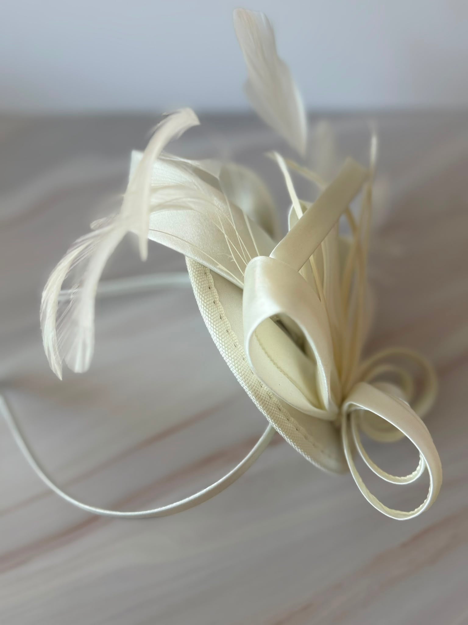 Elegant Ivory Fascinator Hat