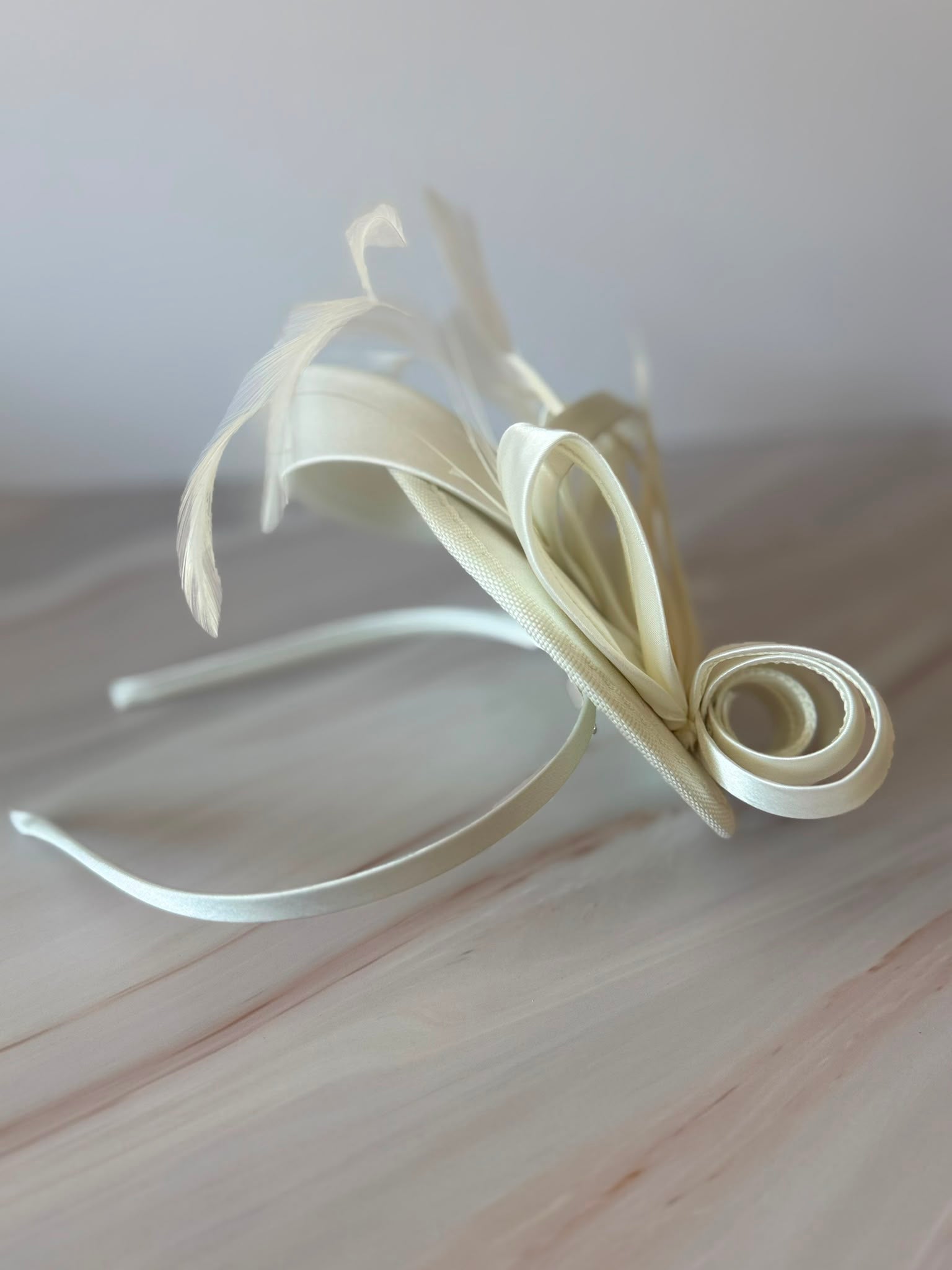 Elegant Ivory Fascinator Hat