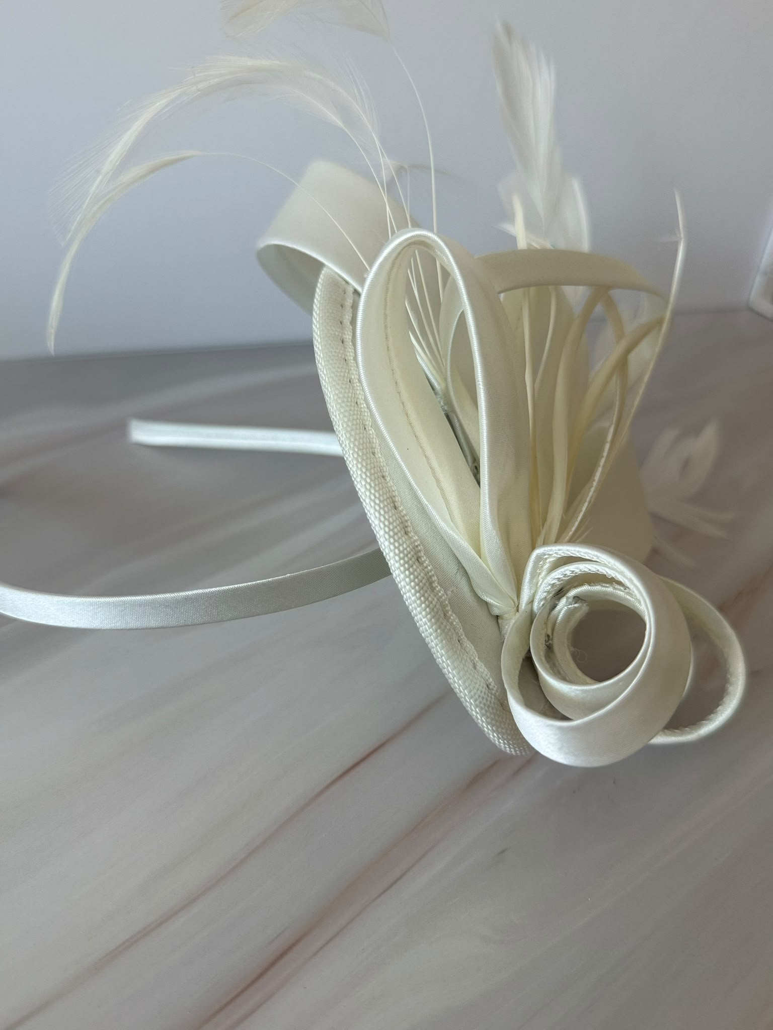 Elegant Ivory Fascinator Hat
