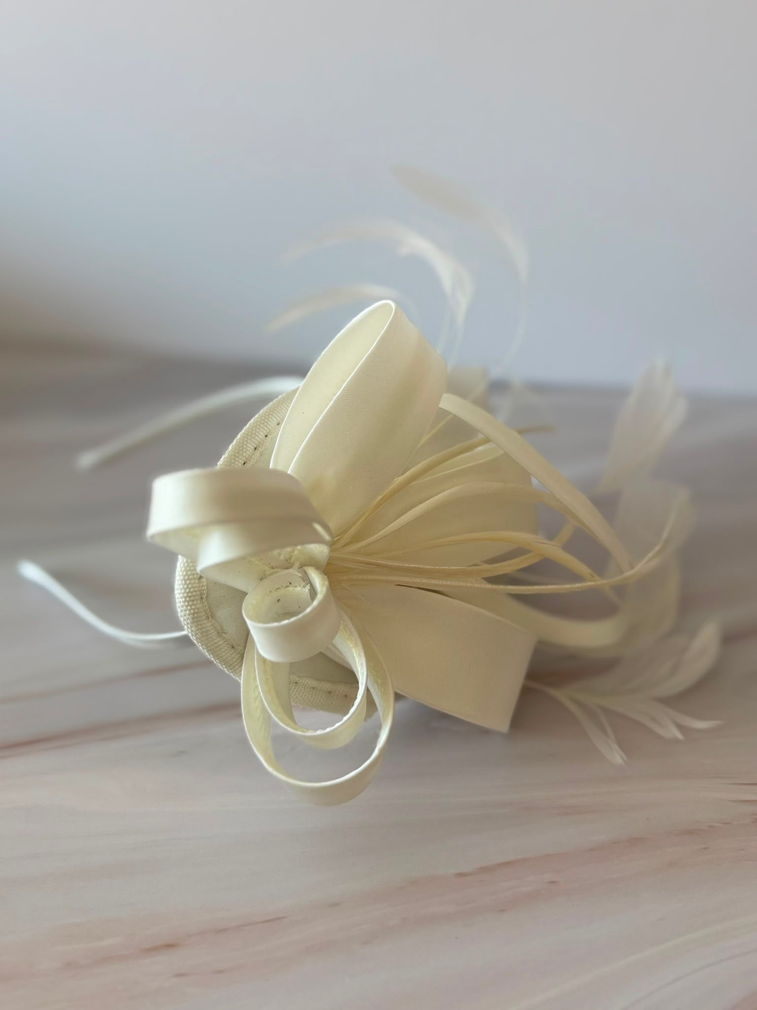 Elegant Ivory Fascinator Hat