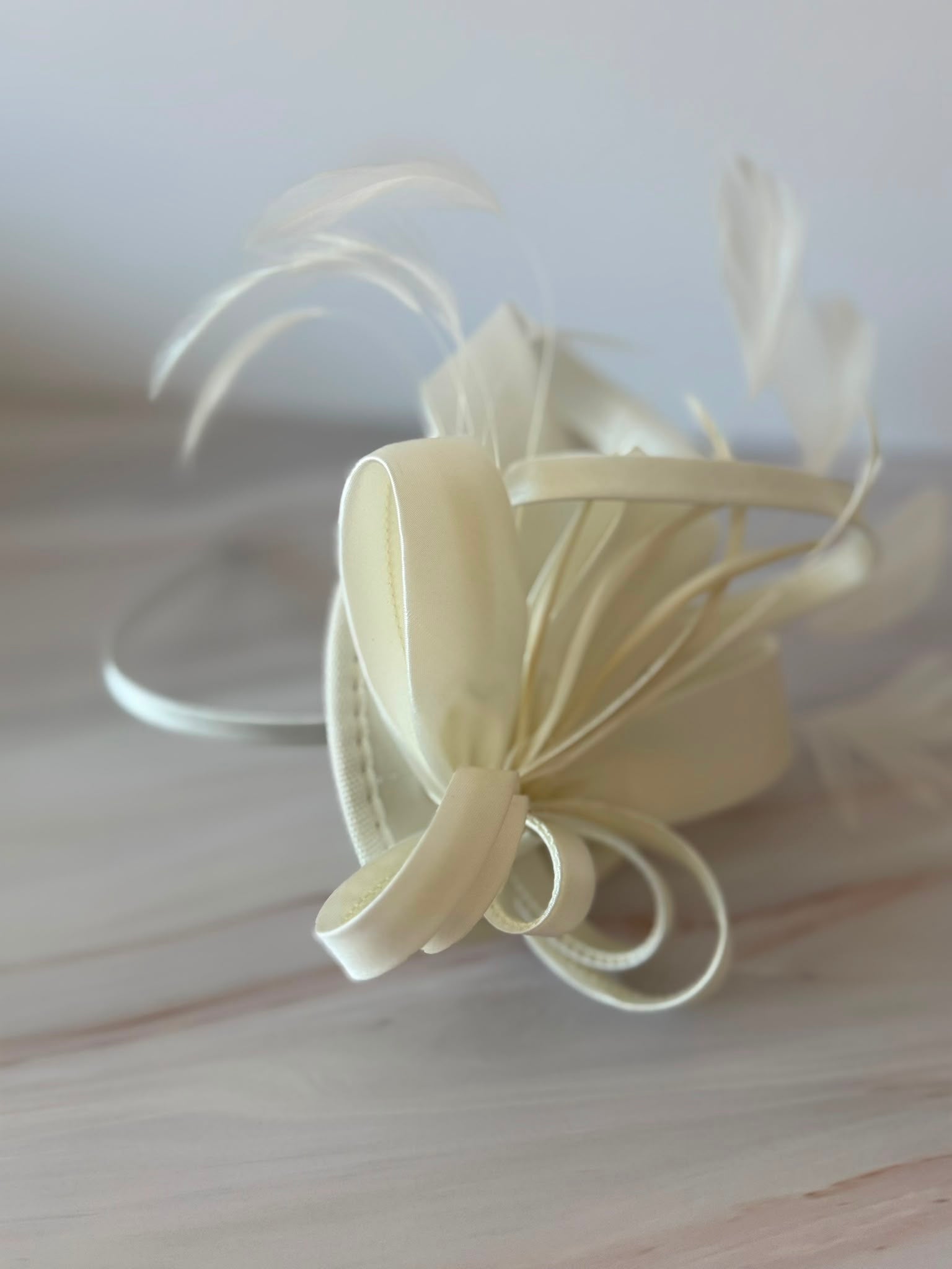 Elegant Ivory Fascinator Hat