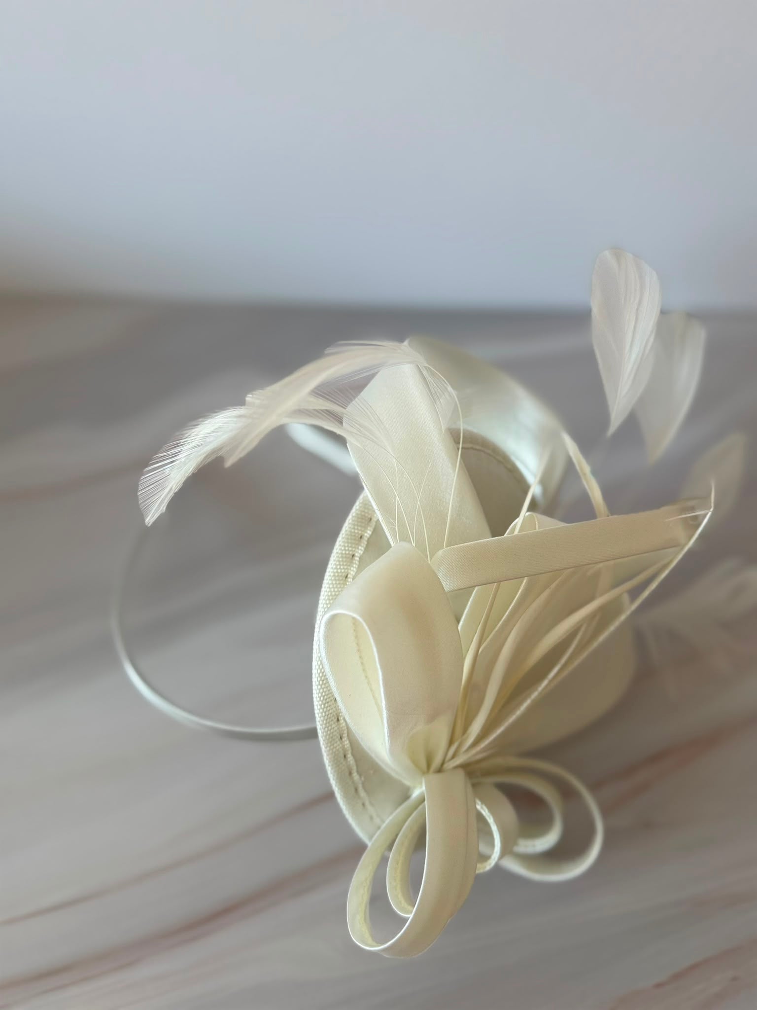 Elegant Ivory Fascinator Hat