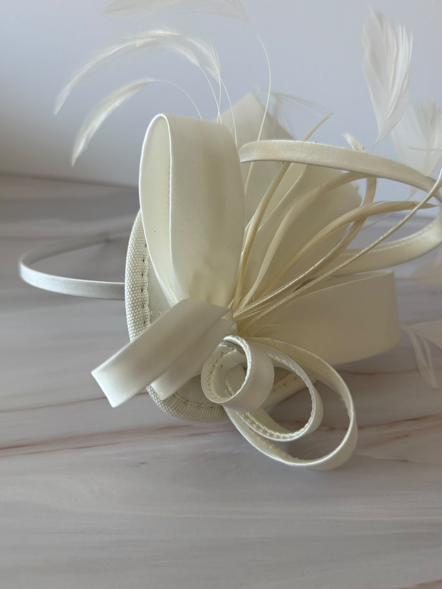 Elegant Ivory Fascinator Hat