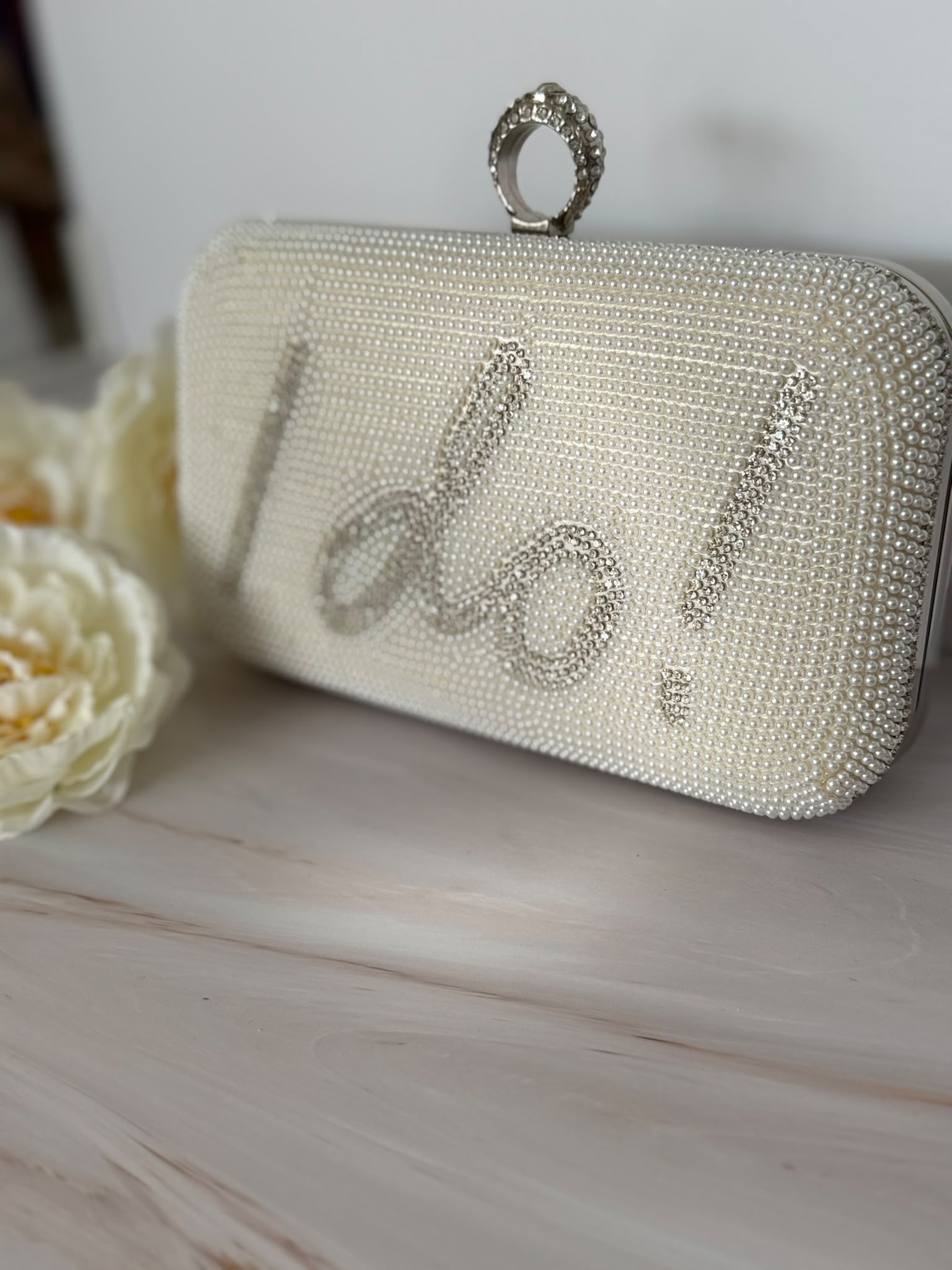 "I DO" Bridal Evening Clutch