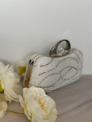 White Pearl Evening Clutch