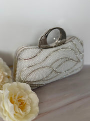 White Pearl Evening Clutch