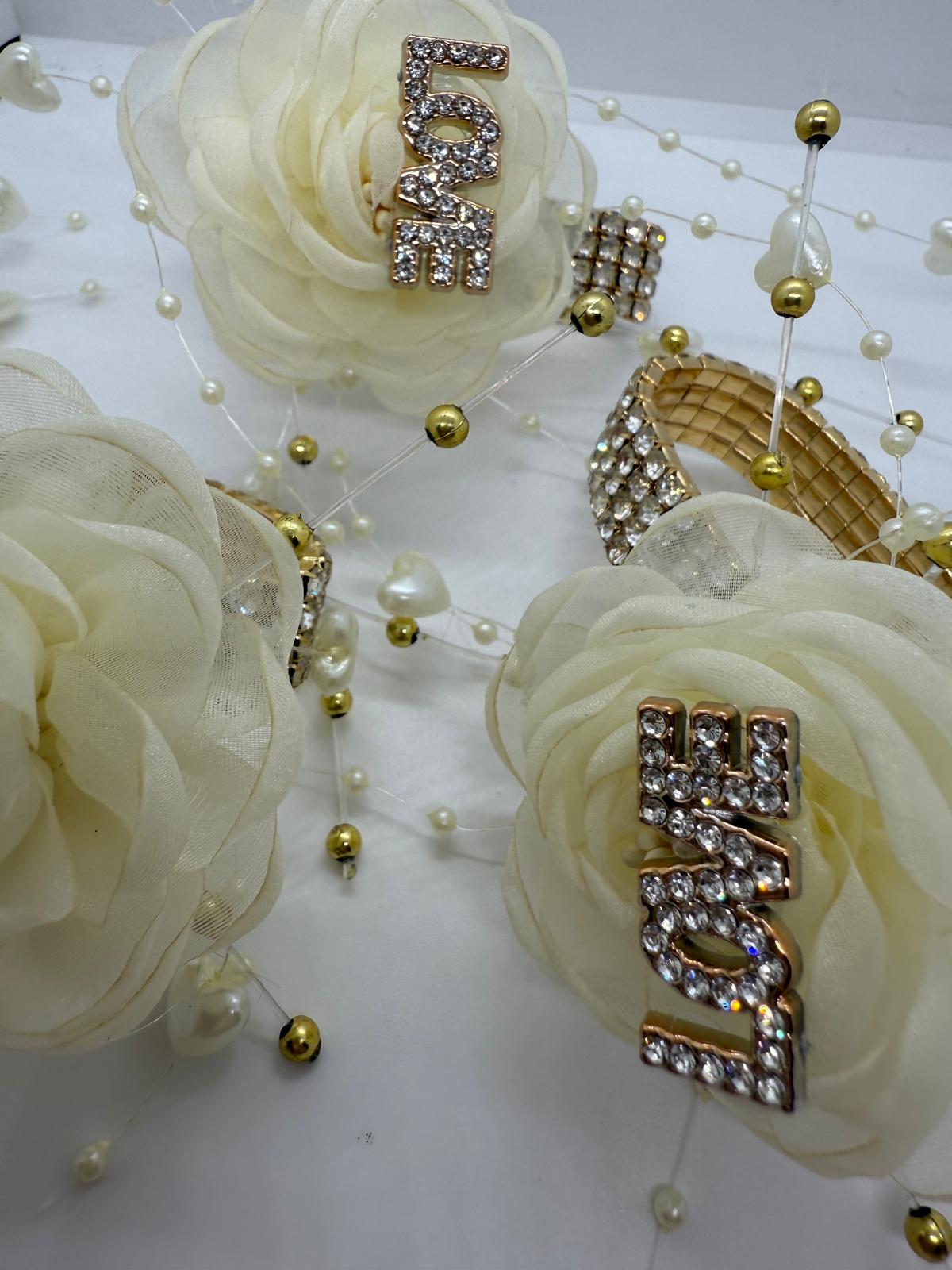 Gold & Ivory Love Corsage
