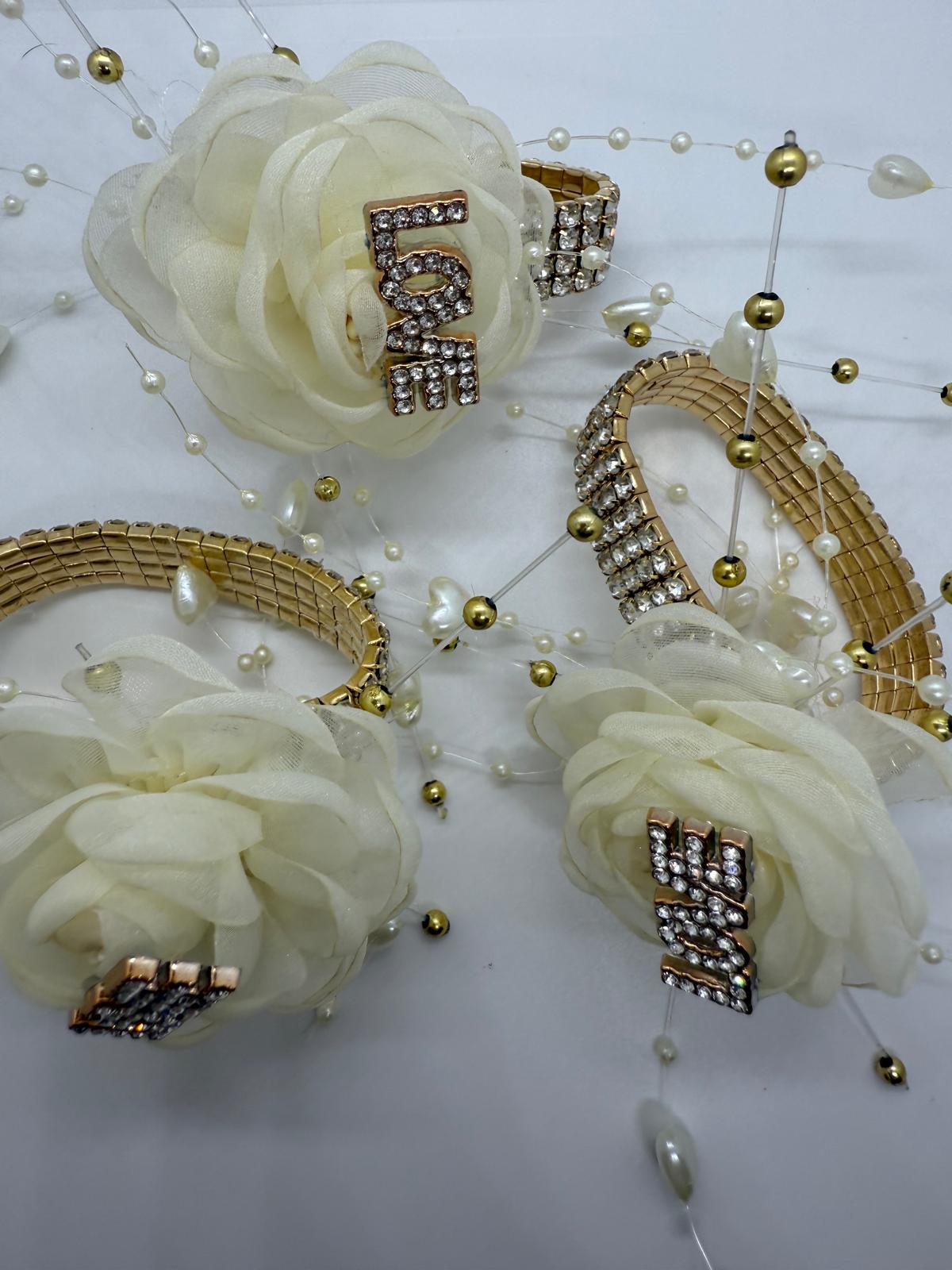Gold & Ivory Love Corsage
