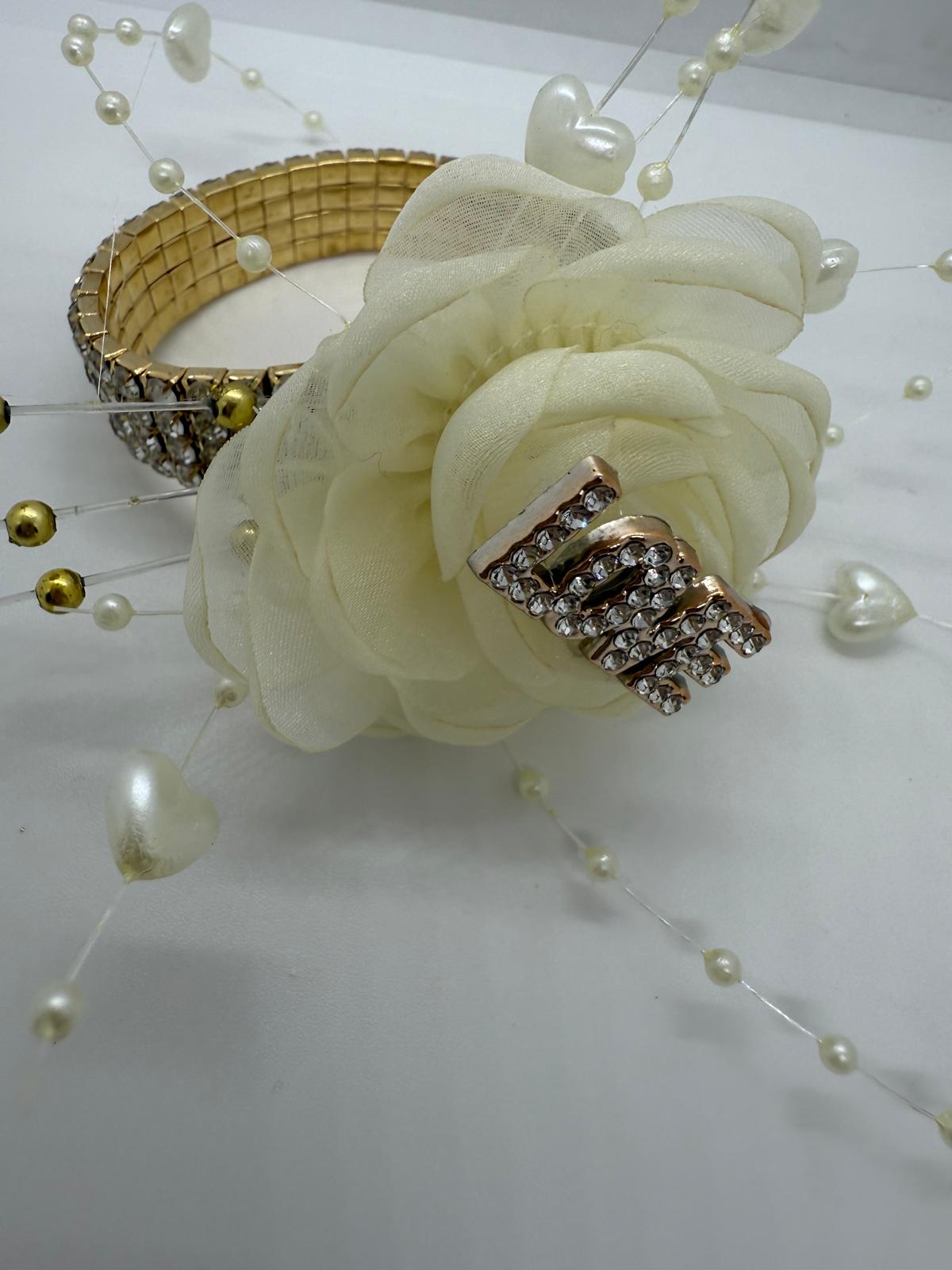 Gold & Ivory Love Corsage