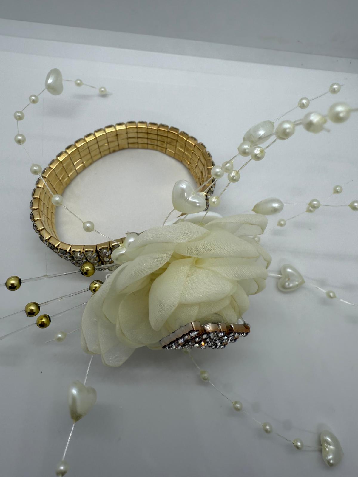 Gold & Ivory Love Corsage