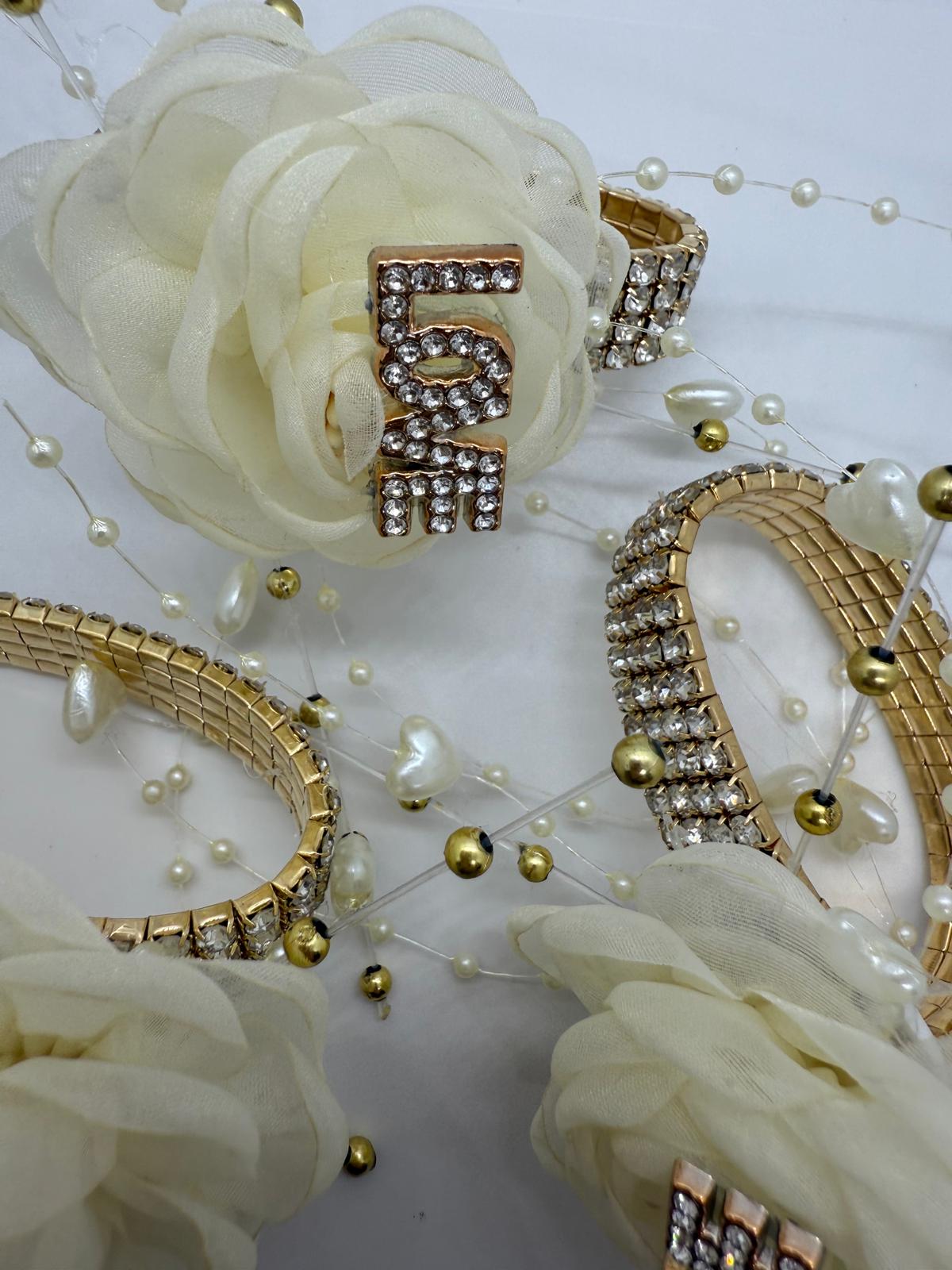 Gold & Ivory Love Corsage