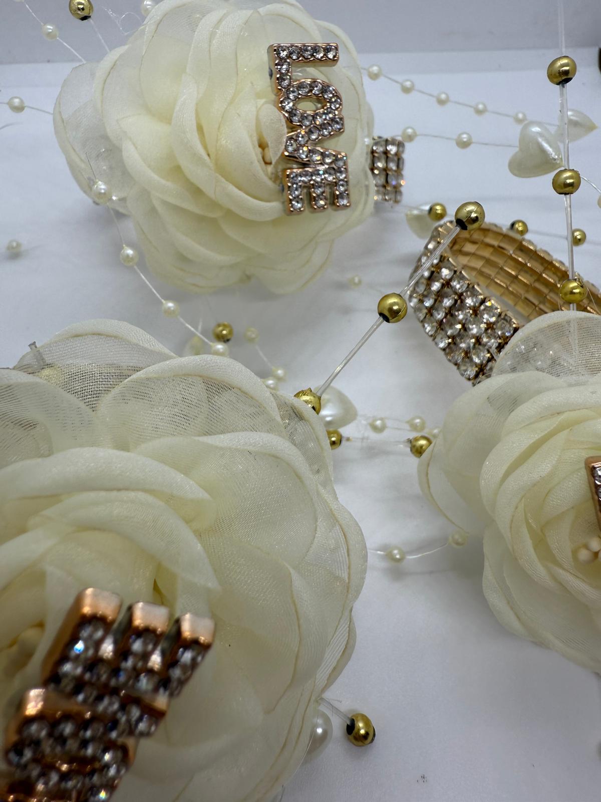 Gold & Ivory Love Corsage
