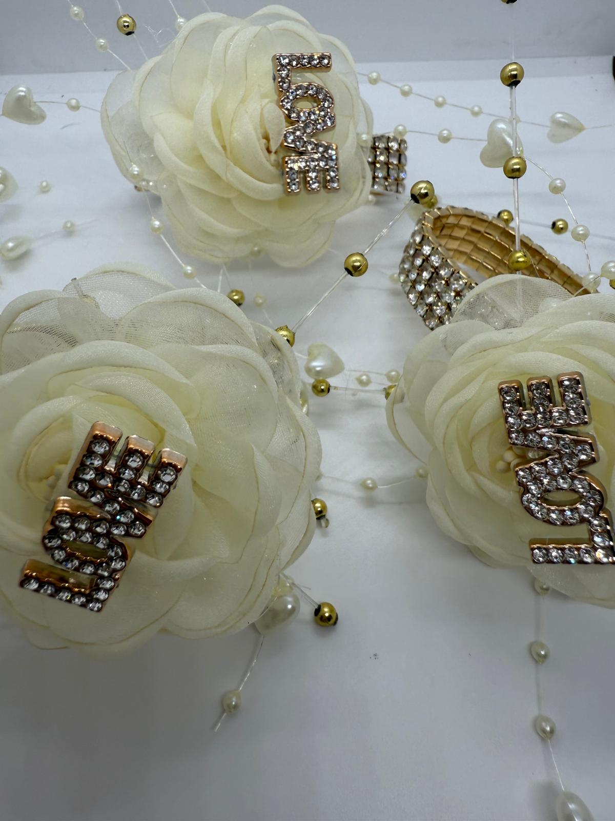 Gold & Ivory Love Corsage
