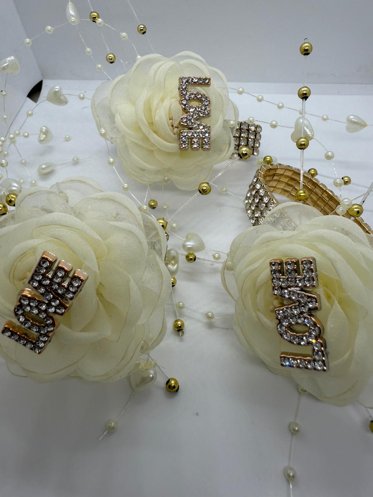 Gold & Ivory Love Corsage