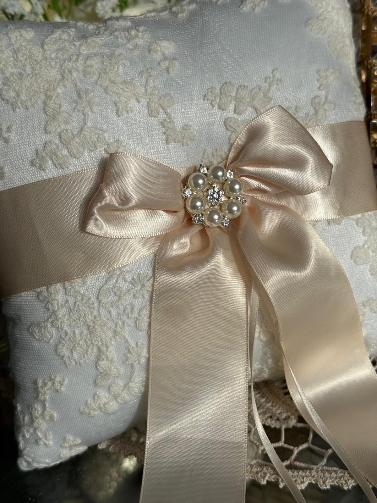 Ivory Lace Ring Bearer Pillow